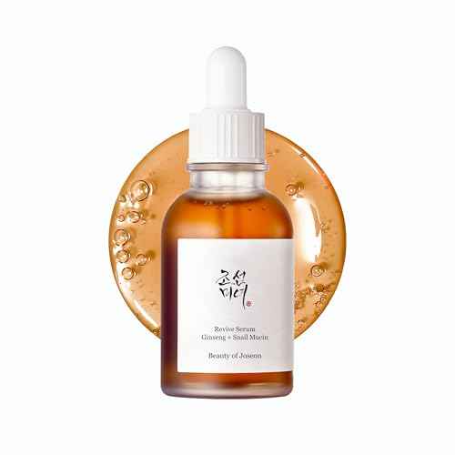 Beauty of Joseon Revive Snail Mucin Ginseng Serum Hydrating Peptide Facial Moisturizer Dark Spot Acne Scar Remover for Sensitive Face. Korean Skin Care for Men and Women (2 Fl.Oz.)