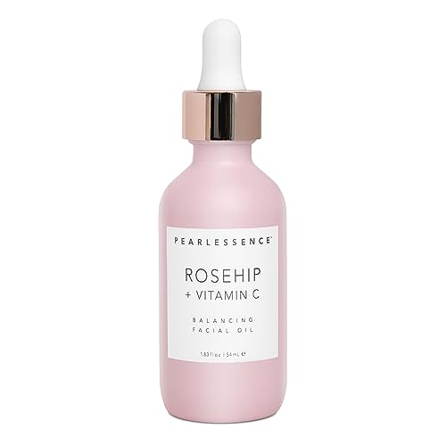 Pearlessence Rosehip Balancing Facial Oil + Rosehip Fruit Oil & Vitamin C | Daily Hydration to Help Balance & Revive Skin | Made in USA & Cruelty Free