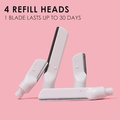 JAPONESQUE SKINTherapy Dermaplaning Facial Razor Replacement Head, Superior Japanese Blades for Precision Exfoliation and Hair Removal