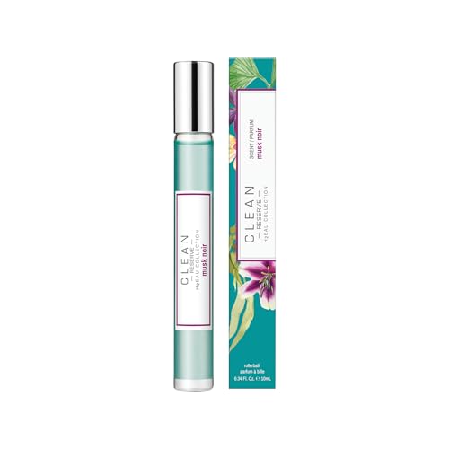 CLEAN Musk Noir Water-Based Perfume 0.34 Fl Oz - Long Lasting, Cruelty-Free