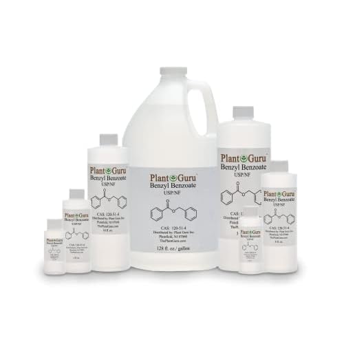 Benzyl Benzoate USP Grade Liquid 4 fl. oz. - Great for Fragrance/Aroma Compounds, Cosmetics, Hair & Scalp Products.