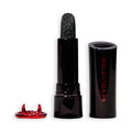 Revolution Beauty Truly Sinful Black Lipstick with Glitter & Ring