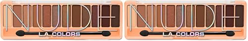 L.A. COLORS Color Vibe Eyeshadow - High-Pigment Nude Pack of 2
