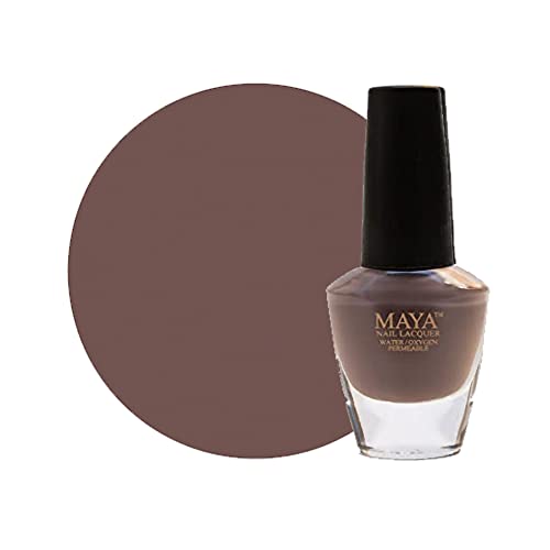 MAYA Cosmetics Halal Breathable Quick Dry Nail Polish, Vegan and Cruelty Free, Oxygen & Water Permeable Nail Lacquer, Non Toxic Gentle On Nails, Barely There