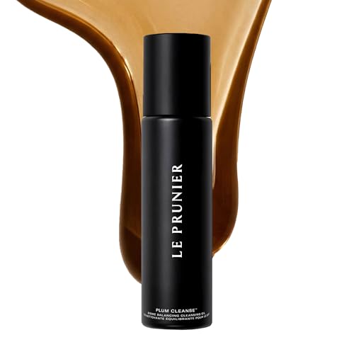 Le Prunier Plum Cleanse¢â Biome Balancing Cleansing Oil | Oil-to-Lather Cleansing Oil Face Cleanser & Makeup Remover | Daily Face Wash for Sensitive Skin | Clean Vegan Cruelty-Free Skincare | 3.4 fl oz