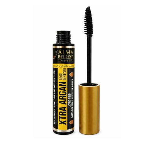 Alma Belleza XTRA Argan Oil Black Mascara – Waterproof Volume (2-Pack)