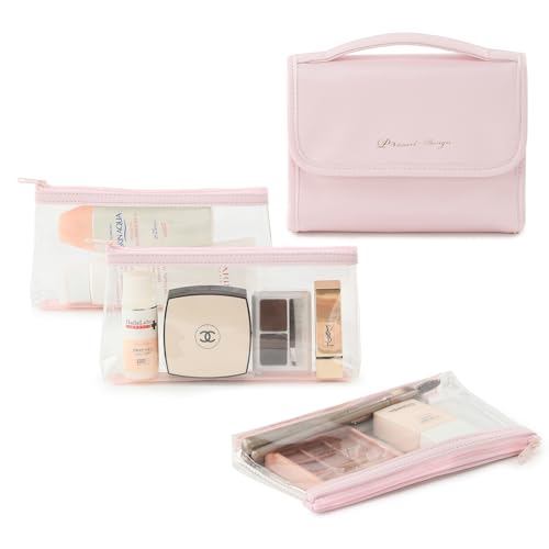 VanFn Cosmetic Bags, Makeup Bag Cosmetic Bag for Women Cosmetic Travel Makeup Bag Large Travel Toiletry Bag for Girls Make Up Bag Brush Bags P.Travel Series