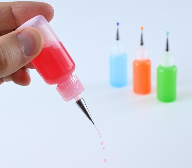 4-Pack 20ml Precision Applicator Bottles with Ultrafine Tips