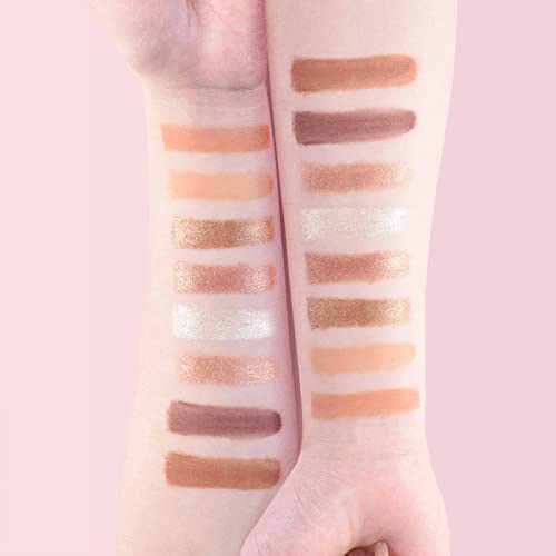 Vegan Eyeshadow Palette with Brush & Mirror - Matte Shimmer