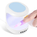 NXJ INFILILA Blue Mini UV Nail Lamp 16W for Gel Nails, Portable Single-Finger Dryer