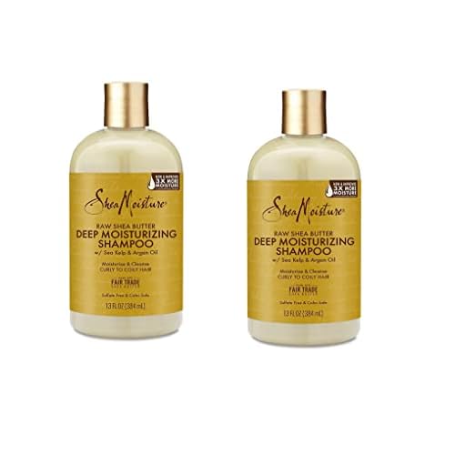 Shea Moisture Raw Shea Shampoo 13 Ounce (384ml) (2 Pack)
