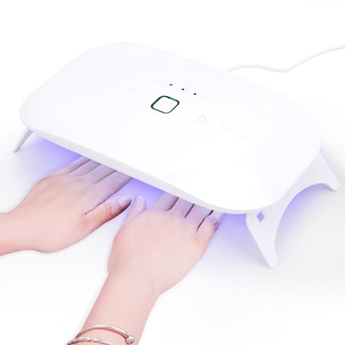 48W UV LED Nail Lamp Dryer for Gel Polish, Resin & Nail Art - Folding & USB Charging