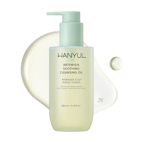 Hanyul Artemisia Soothing Cleansing Oil | Gentle, Soothing Cleanse to Hydrate + Remove Impurities