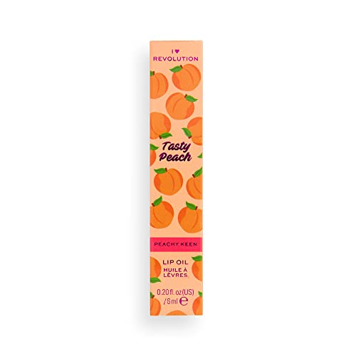 I Heart Revolution Tasty Peach Lip Oil – Pink Tint, 6ml