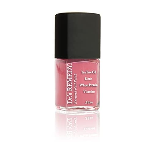 Dr.'s Remedy Enriched Nail Polish, Serene Salmon with TOTAL Two-in-One Top and Base Coat Set 0.5 Fluid Oz Each