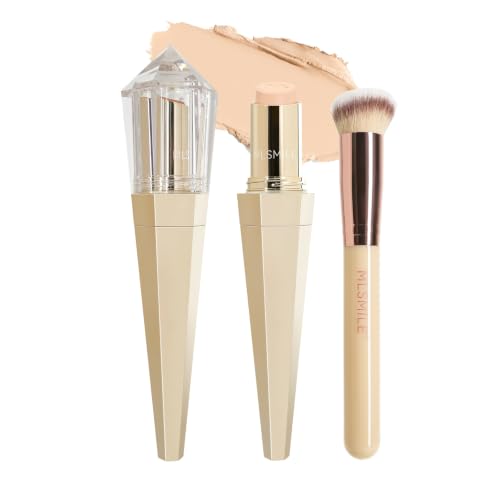 Foundation Stick with Brush - Waterproof Concealer, 6 Shades