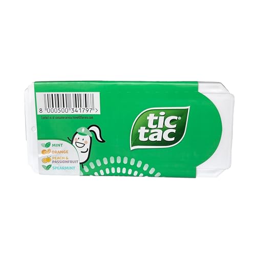 Tic Tac Variety Pack - 60 Mini Boxes of Mint, Orange, & More
