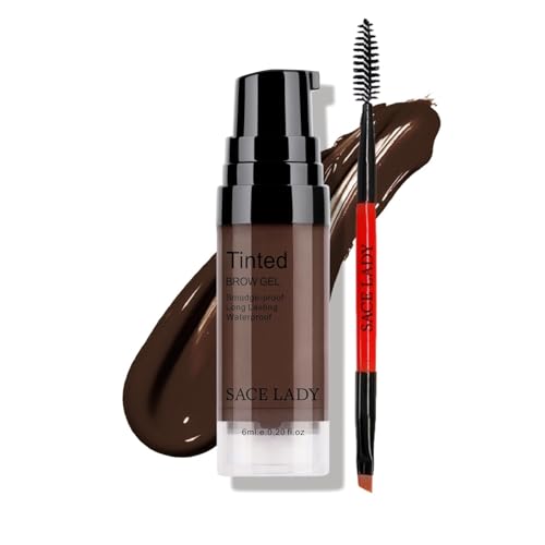 SACE LADY 3D Eyebrow Gel Waterproof Dark Brown 0.2oz