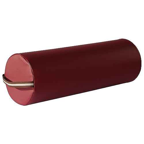 Master Massage Large 9"x26' Full Round Bolster Pillow Cushion for Massage Table ,Burgundy