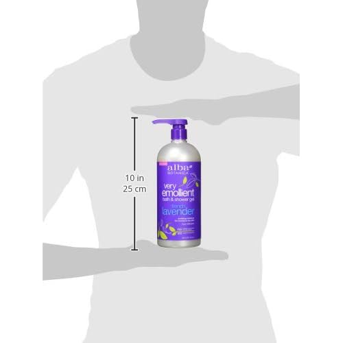 Alba Botanica Very Emollient Bath & Shower Gel, French Lavender, 32 oz.