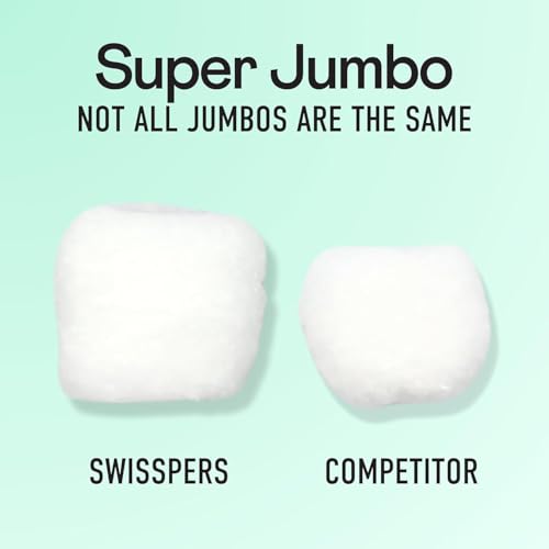 Swisspers Super Jumbo Cotton Balls for Skincare & Personal Care (6 Pack)