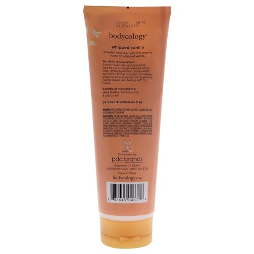 Bodycology Whipped Vanilla Body Cream Women 8 oz (Pack of 2)