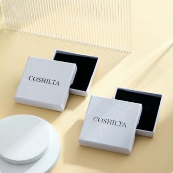 Coshilta Layered 14K Gold Plated Sterling Silver Necklace Set with Cubic Zirconia - CZ Pendant, Dainty, Stackable, Personalized Jewelry Gift - Model C-N0518-CZ