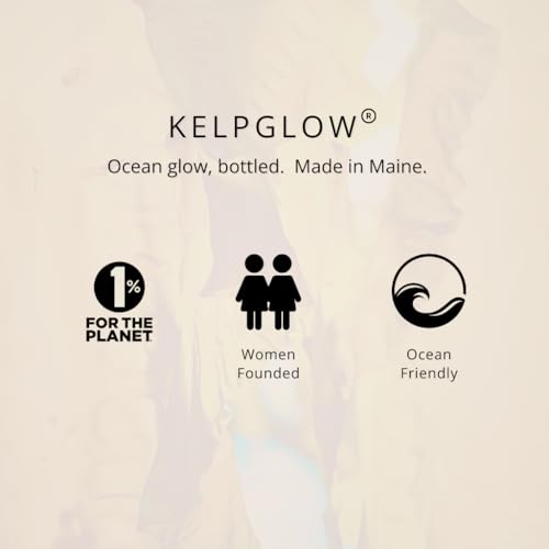 KelpGlow Facial Oil with Kelp Extract - Coastal Lavender - Nourishing Face Oil for Glowing Skin - Clean & Natural Ingredients, Non-Greasy Formula - 30ml/1oz