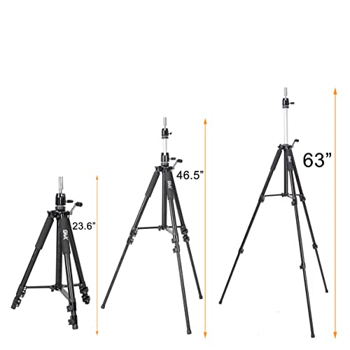 63" Heavy Duty Wig Stand Tripod with Travel Bag