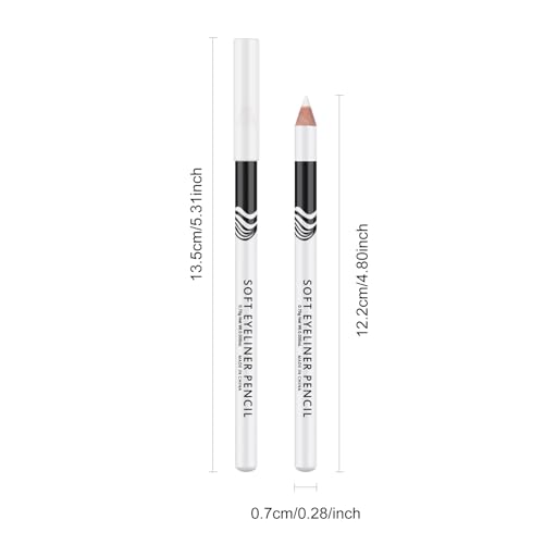 Ownest White Eyeliner Pencil Set - 12 Waterproof Eye Liners