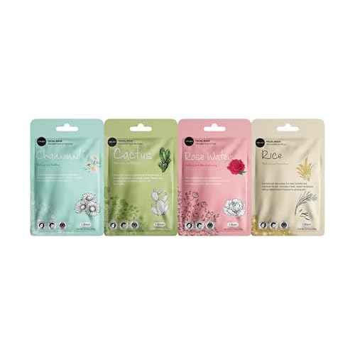 Celavi Essence Facial Face Mask K-Beauty Skincare Korea Skin Care Moisturizing 12 Pack B Set