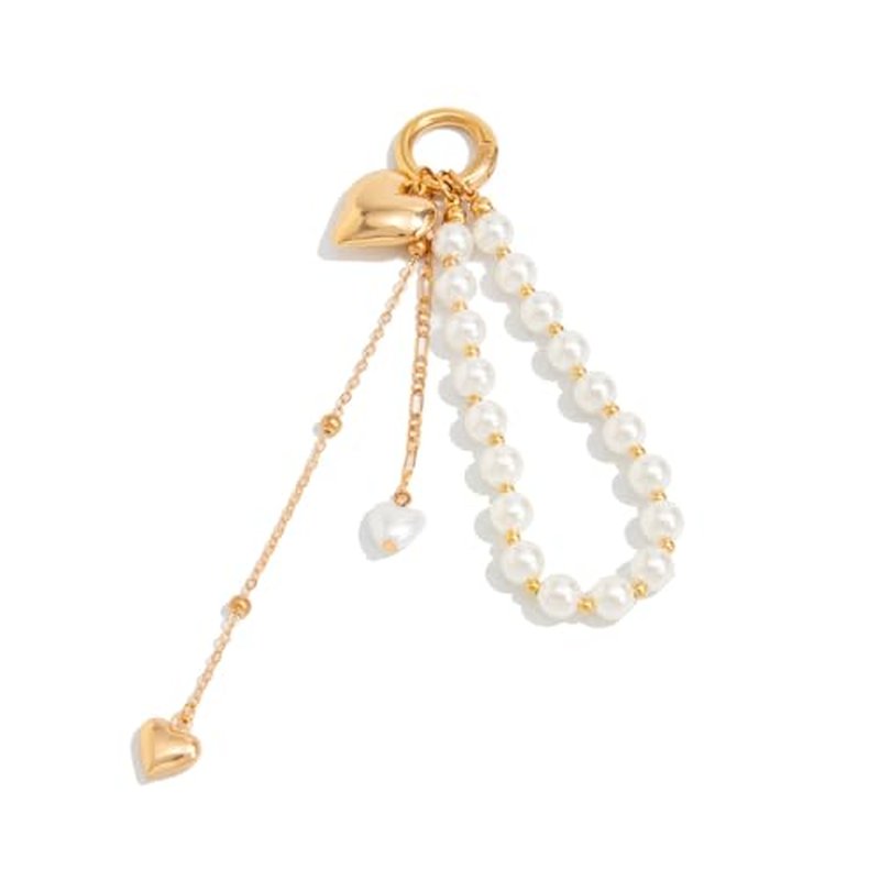 Silver Heart Bag Charm Keychain for Handbags & Backpacks