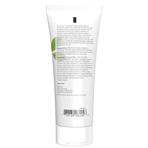 NOW Solutions Nutri-Shave Shave Cream - 8 Fl Oz - Nourishing Skin Care for Men & Women