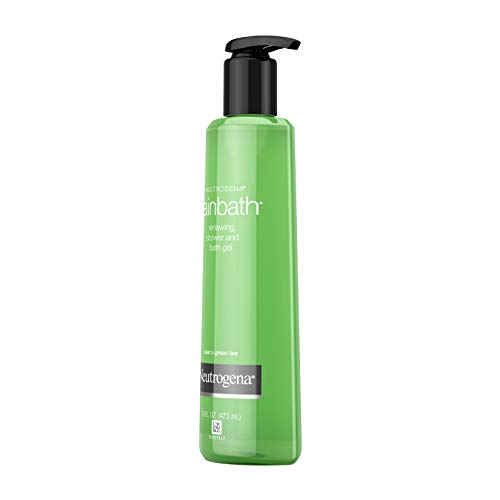 Neutrogena Rainbath Renewing Shower And Bath Gel, Moisturizing Body Wash and Shaving Gel with Clean Rinsing Lather, Pear & Green Tea Scent, 16 fl. oz