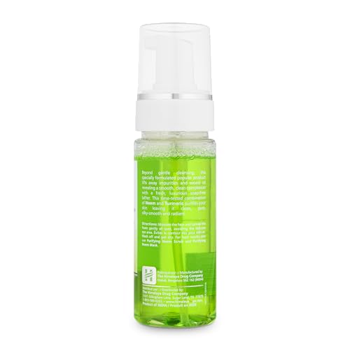 Himalaya Purifying Neem Foaming Face Wash, Soap-Free Daily Foaming Facial Cleanser with Neem & Turmeric for Deep Cleaning, Paraben-Free, Dermatologically Tested, 150 ml (5.07 oz)