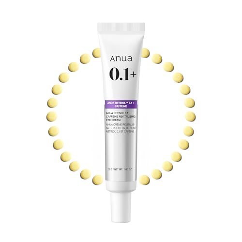 Anua Retinol 0.1% Caffeine Eye Cream for Dark Circles