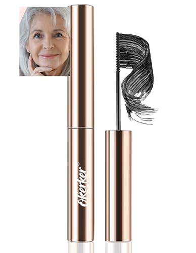 Okerker Black Mascara for Older Women 60+ | Lengthening & Volumizing