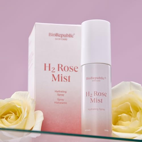 BioRepublic SkinCare All-Body Revitalizing Rose Water with Hyaluronic Acid - Moisturizes Skin & Refreshes Makeup (30 mL) (2 Pack)