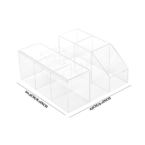 Eyelash Organizer with Tweezers Holder - Acrylic Storage Box
