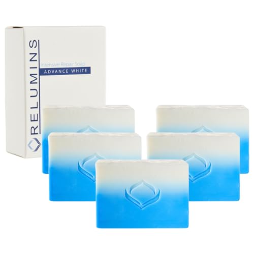 Relumins Advance Intensive Skin Repair Soap with TA Stem Cell, Rejuvenation, Body Soap Self-Care Bar, and Licorice for Softer, Smooth Skin with Free Net, 135g x 10 Bars