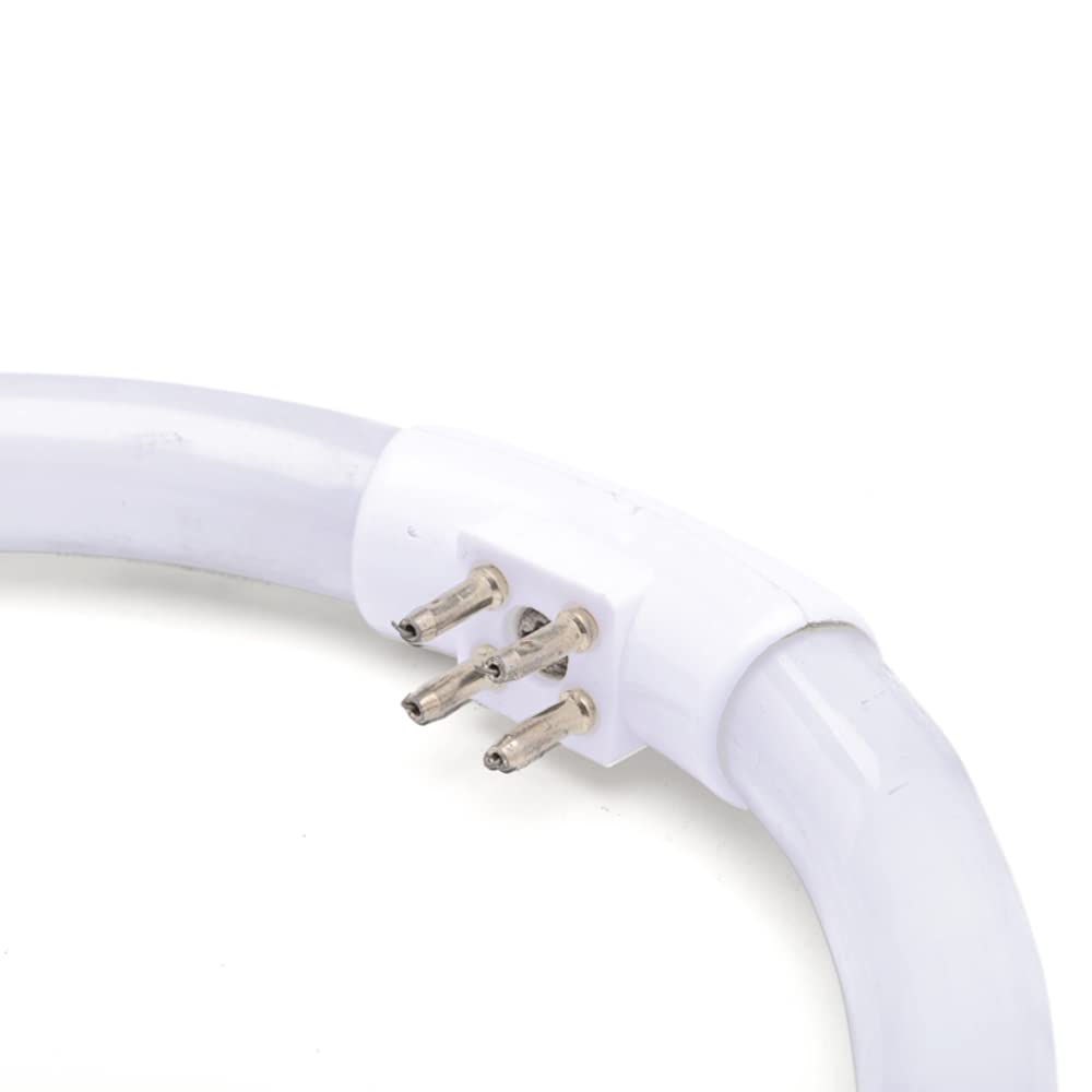 lumenivo 5.5 Inch Outside Diameter, T4 12W 6400K Circular Fluorescent Bulb, Replacement for Conair Round Makeup Mirror - 2 Pack