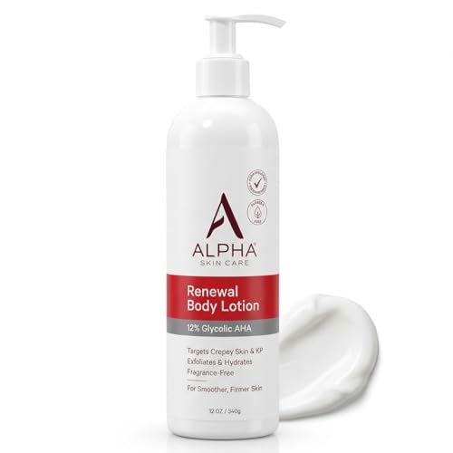 Alpha Skin Care Renewal Body Lotion, 12% Glycolic AHA, 12 Fl Oz