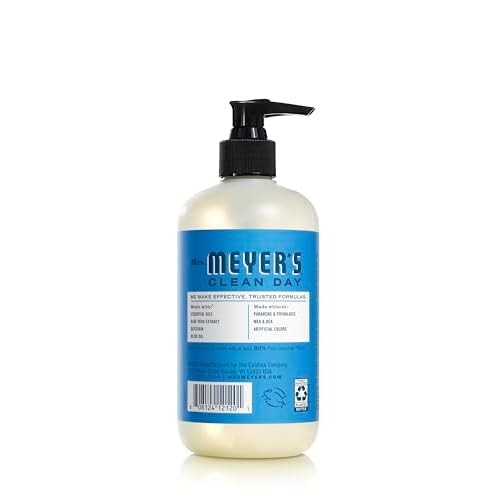 Mrs. MEYER'S Clean Day Liquid Hand Soap, Blueberry Scent, 12.5 Ounce Bottle, (Pack of 6)