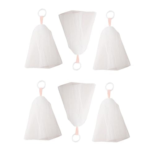 6 Pack Facial Cleanser Foaming Net Exfoliating Mesh Sponge