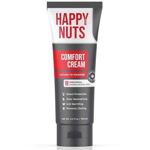 Happy Nuts Comfort Cream Deodorant for Men 3.4 oz