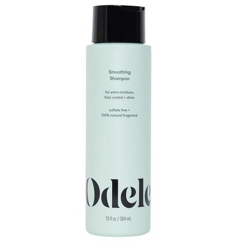 Odele Smoothing Sulfate-Free Shampoo for Extra Moisture, Frizz Control, Shine, and Straight to Curly Hair Types, 13 Fl Oz