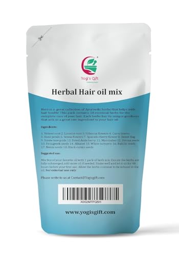 Yogi's Gift Ayurvedic Hair Oil Mix – 2 x 75g Herbal Growth Blend