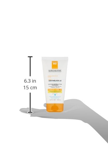 La Roche-Posay Anthelios Cooling Water Sunscreen Lotion | Water Based Sunscreen for Face & Body | Broad Spectrum SPF + Antioxidants | Fast Absorbing Water-Like Texture | Oil Free Sunscreen SPF 60