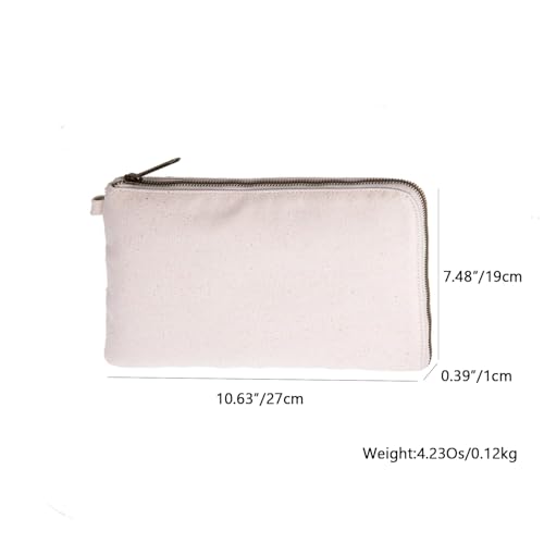 Zipper Pouch Storage Bag Simple and Stylish Women's Cosmetic and Travel Bag (Beige-improved-3)