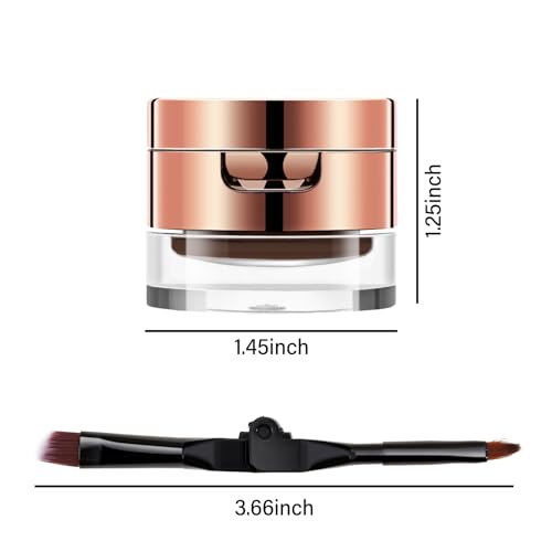 Eyebrow Duo Kit with Powder & Gel Pomade, Waterproof Brow Filler